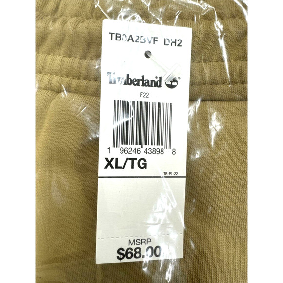 NWT Timberland Logo Men’s Sz XL Sweatpants Antique Brown - Picture 3 of 4